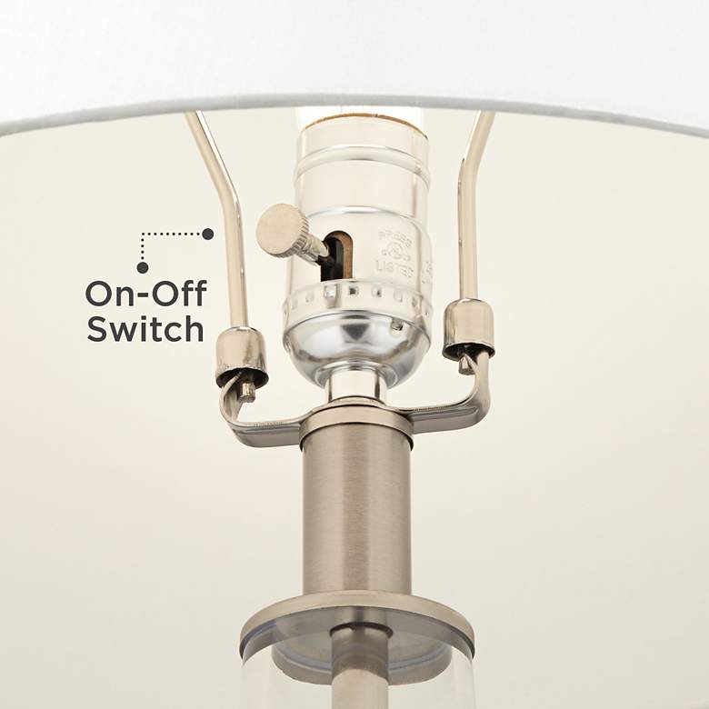 Image 4 360 Lighting Marnie 27 3/4" Blue Art Glass Table Lamps Set of 2 more views