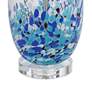 5_360 Lighting Marnie 27 3/4" Blue Art Glass Table Lamps Set of 2 more views