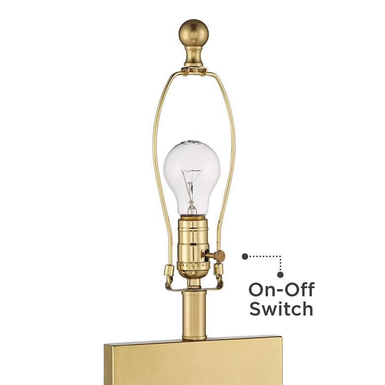 Image 3 360 Lighting Marshall 30 inch Modern Gold Table Lamp with Acrylic Riser more views
