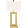 360 Lighting Marshall 30" Modern Gold Table Lamp with Acrylic Riser
