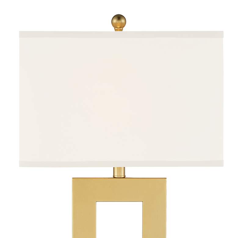 Image 3 360 Lighting Marshall Modern Luxe Gold Finish Open Rectangle Table Lamp more views