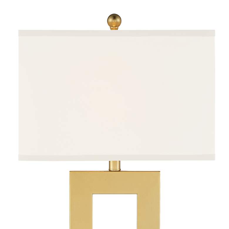Image 4 360 Lighting Marshall Modern Luxe Gold Finish Open Rectangle Table Lamp more views