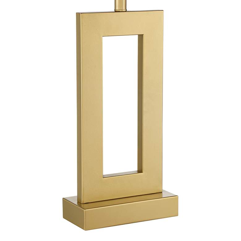 Image 6 360 Lighting Marshall Modern Luxe Gold Finish Open Rectangle Table Lamp more views