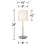 360 Lighting Martel 28" High Metal USB and Outlet Table Lamp