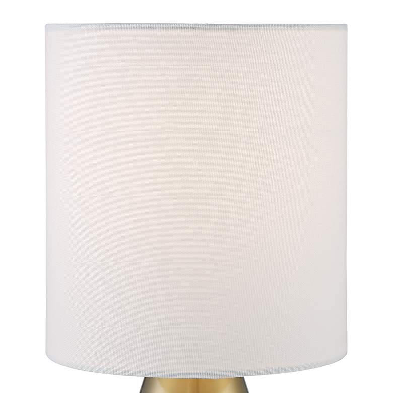 Image 3 360 Lighting Marty 14 3/4 inch High Brass Accent Table Lamps Set of 2 more views