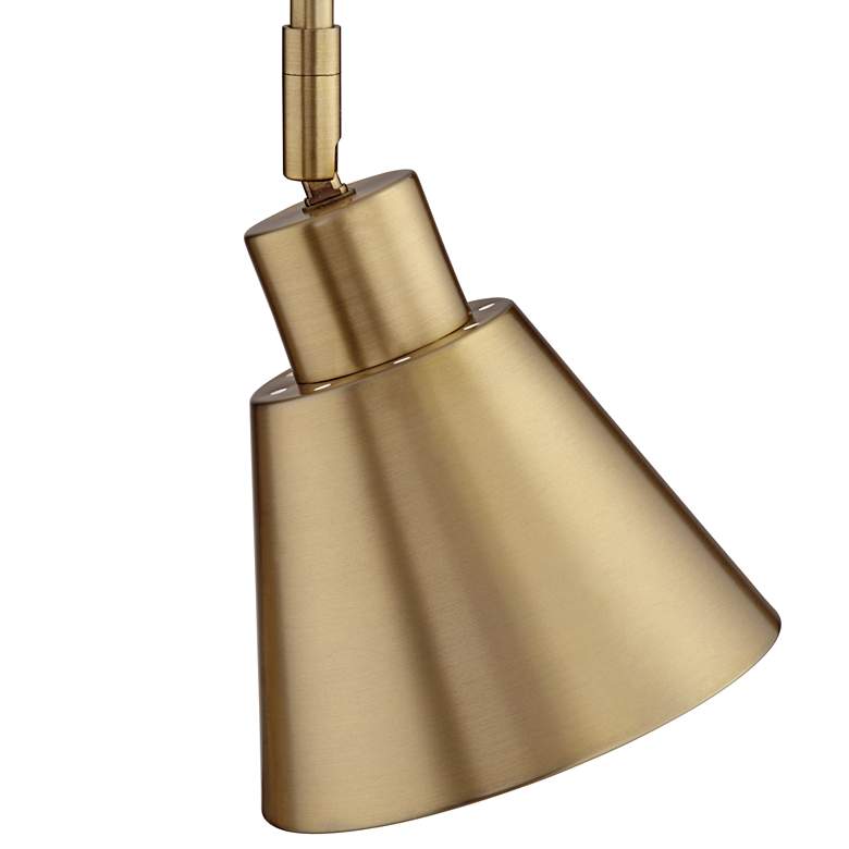 Image 4 360 Lighting Marybel Antique Brass Plug-In Swing Arm Wall Lamps Set of 2 more views