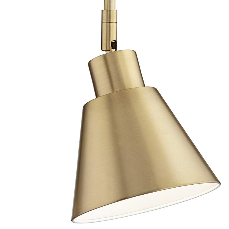 Image 3 360 Lighting Marybel Brass Adjustable Downlight Swing Arm Plug-In Wall Lamp more views