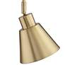 Thumbnail4 of 360 Lighting Marybel Brass Adjustable Downlight Swing Arm Plug-In Wall Lamp more views