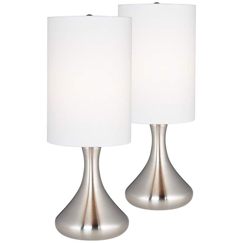 Image 1 360 Lighting Melmore 17 inch High Modern Droplet Table Lamps Set of 2