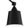 360 Lighting Mendes 12 1/2" Black Plug-In Wall Lamps Set of 2