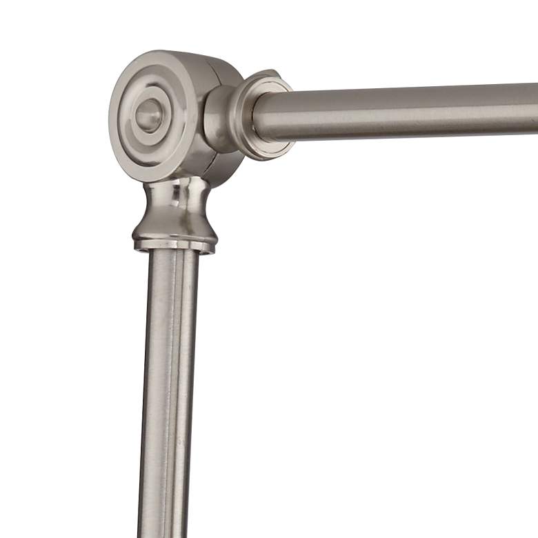 Image 4 360 Lighting Mendes 12 1/2" Nickel Adjustable Hardwire Wall Lamp more views