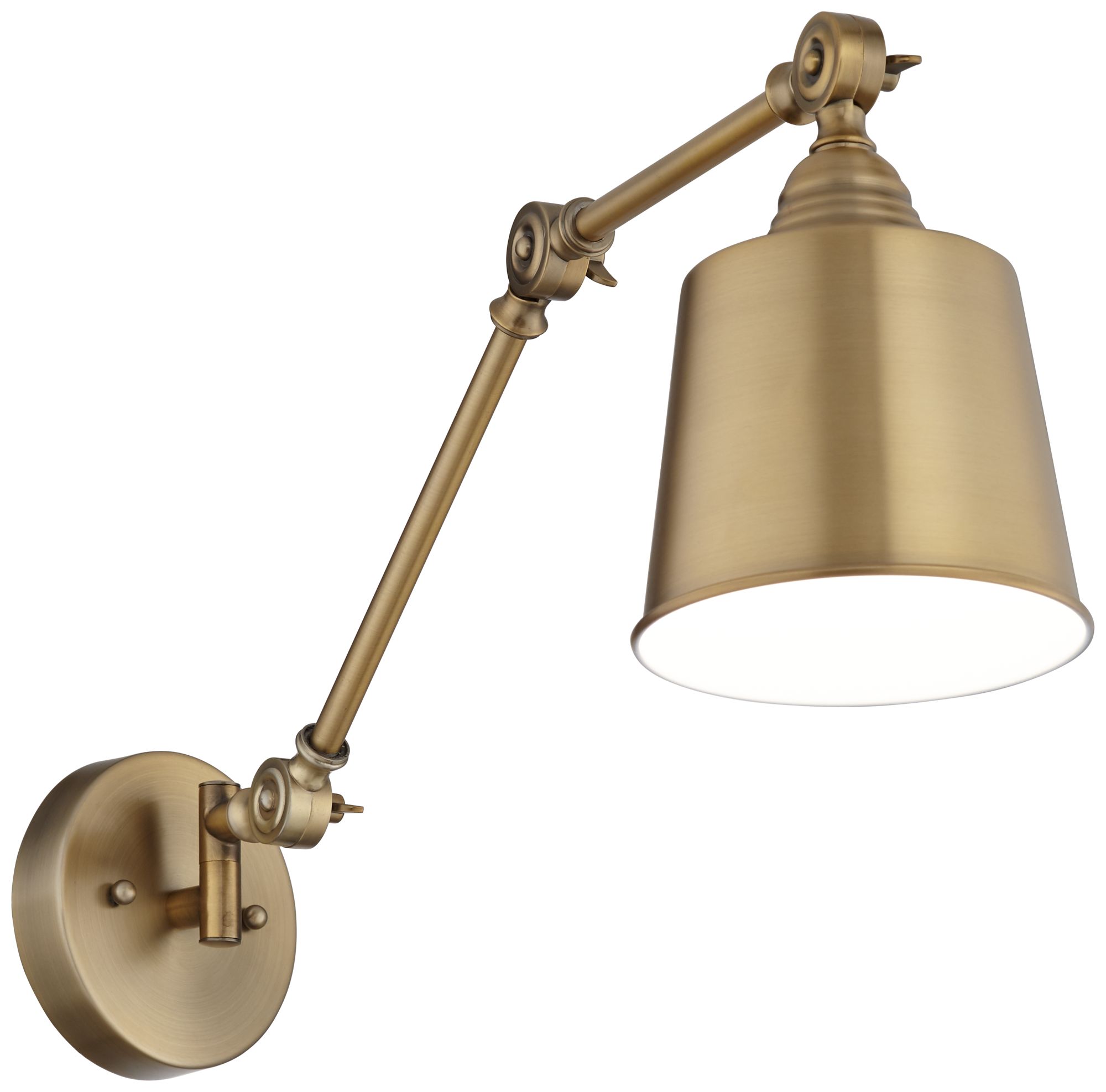 Image 6 360 Lighting Mendes Aged Brass Adjustable Down-Light Hardwire Wall Lamp more views