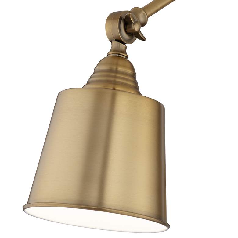 Image 3 360 Lighting Mendes Antique Brass Adjustable Down-Light Hardwire Wall Lamp more views