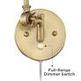 Thumbnail4 of 360 Lighting Mendes Antique Brass Swing Arm Plug-In Wall Lamps Set of 2 more views