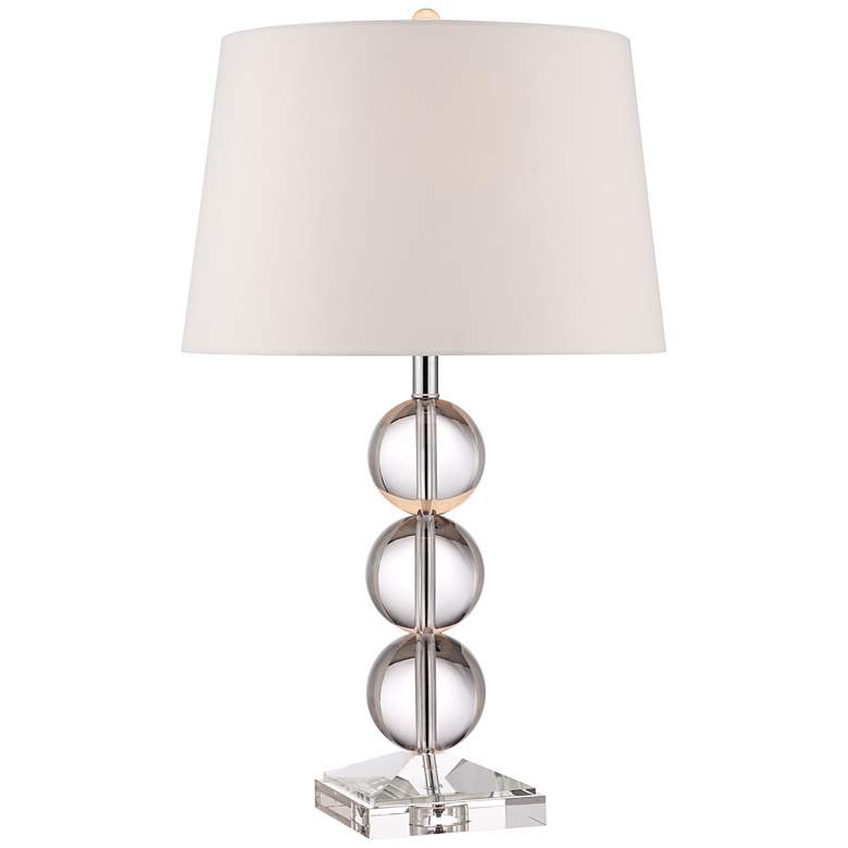 Image 3 360 Lighting Mersenne 26" Crystal Globe Column Table Lamp