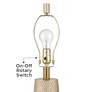 5_360 Lighting Mira 25 1/4" Textured Gold Modern Table Lamps Set of 2 more views