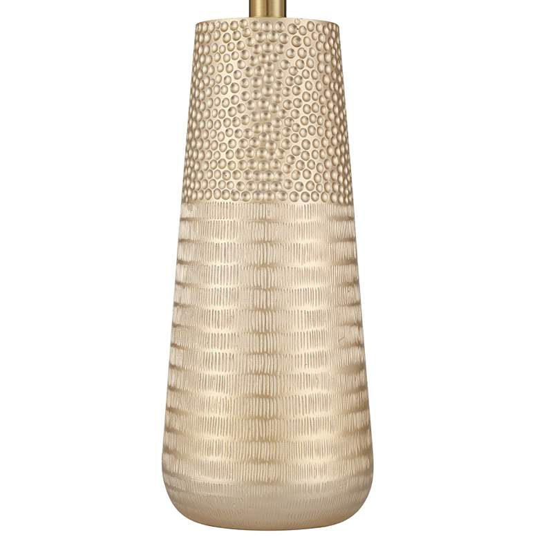 Image 6 360 Lighting Mira 25 1/4" Textured Gold Modern Table Lamps Set of 2 more views