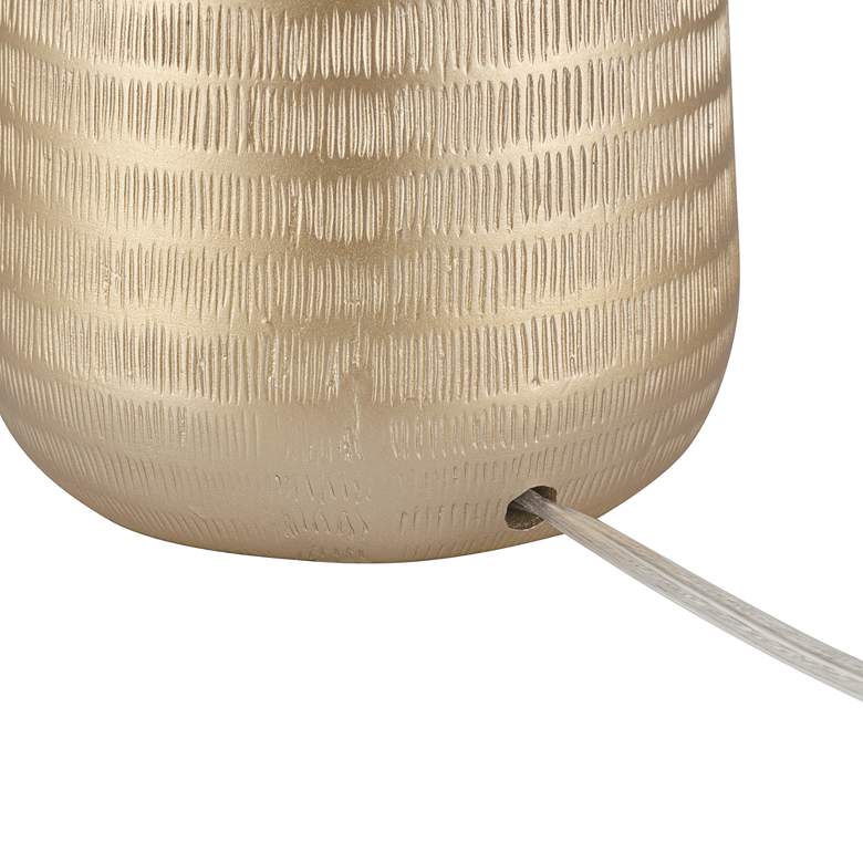 Image 7 360 Lighting Mira 25 1/4" Textured Gold Modern Table Lamps Set of 2 more views