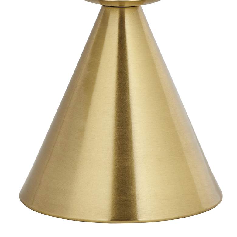 Image 5 360 Lighting Mobley 10 1/2" High Gold and White Glass Accent Lamp more views
