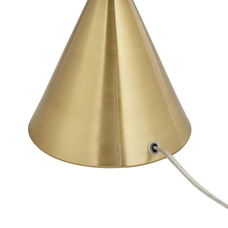 Image 6 360 Lighting Mobley 10 1/2" High Gold and White Glass Accent Lamp more views