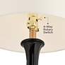 360 Lighting Modern Gourd 28" High Mid-Century Black Glass Table Lamp