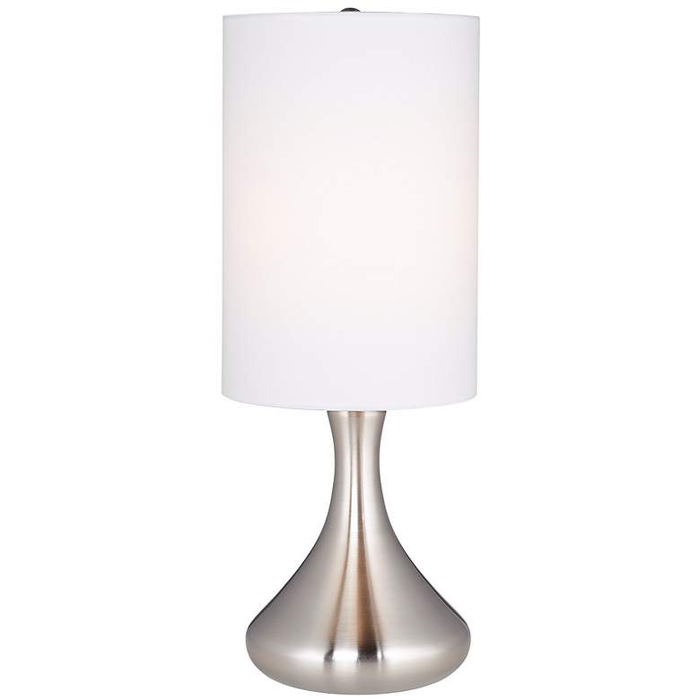 Image 2 360 Lighting Moderne Droplet 17" High Brushed Nickel Accent Table Lamp
