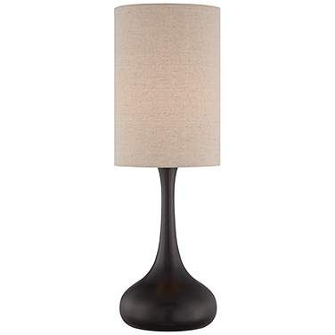 360 Lighting Moderne Droplet 24 1/2" Bronze Modern Table Lamp