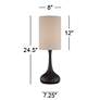 4_360 Lighting Moderne Droplet 24 1/2" Bronze Modern Table Lamp more views