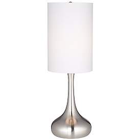 Image3 of 360 Lighting Moderne Droplet 24 1/2" Brushed Nickel Modern Table Lamp