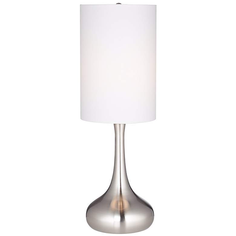 Image 3 360 Lighting Moderne Droplet 24 1/2" Brushed Nickel Modern Table Lamp