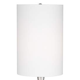 Image4 of 360 Lighting Moderne Droplet 24 1/2" Brushed Nickel Modern Table Lamp more views