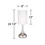 360 Lighting Moderne Droplet 24 1/2" Brushed Nickel Modern Table Lamp in scene