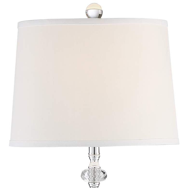 Image 3 360 Lighting Montrose 61" Polished Steel Crystal Floor Lamps Set of 2 more views