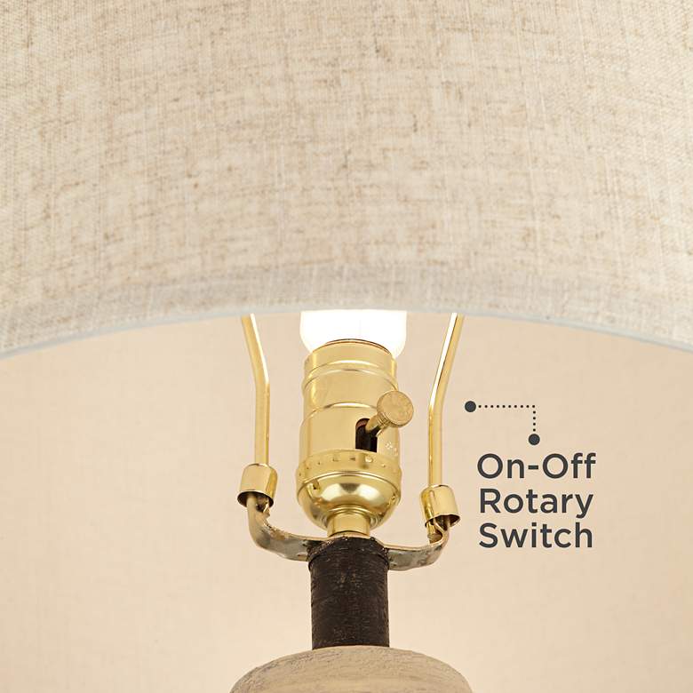 Image 5 360 Lighting Mora 31" Rustic Coastal Tall Jar Table Lamp more views