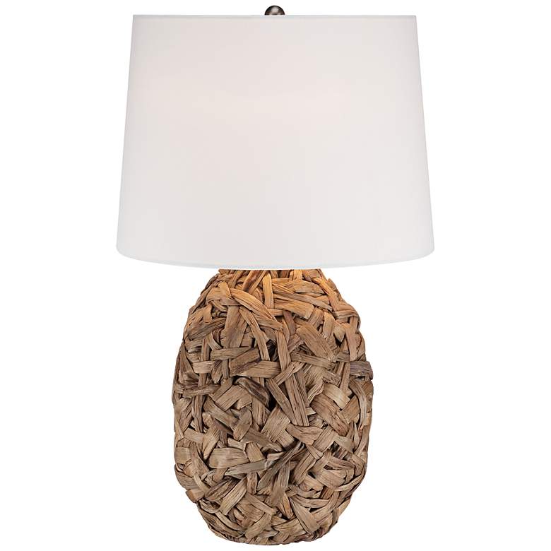 Image 3 360 Lighting Nantucket 26" Natural Seagrass Modern Coastal Table Lamp