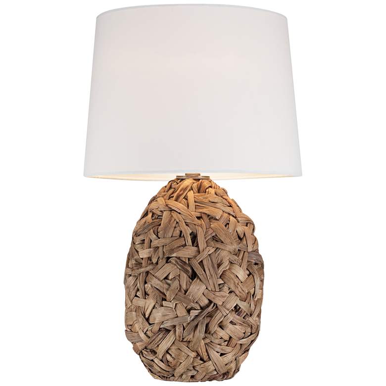 Image 7 360 Lighting Nantucket 26" Natural Seagrass Modern Coastal Table Lamp more views