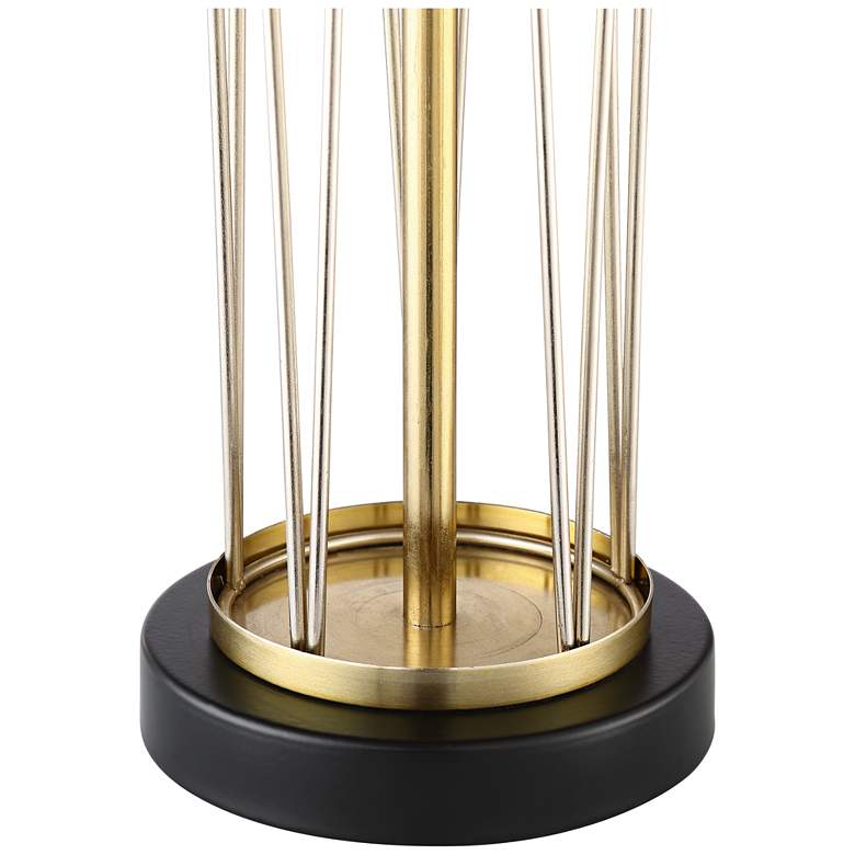 Image 6 360 Lighting Nathan 25 1/2" Gold Cage USB Table Lamps Set of 2 more views
