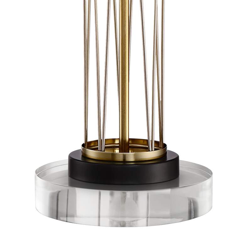 Image 4 360 Lighting Nathan 27 inch Gold USB Table Lamps with Round Acrylic Risers more views