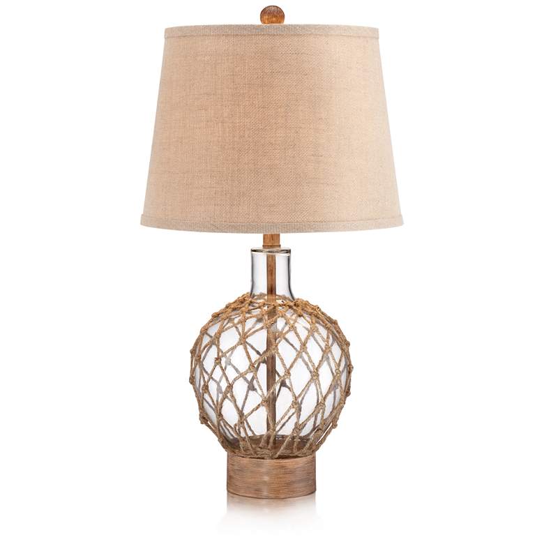 Image 6 360 Lighting Natural Rope and Clear Glass Coastal Jug Table Lamp more views