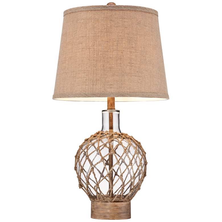 Image 7 360 Lighting Natural Rope and Clear Glass Coastal Jug Table Lamp more views