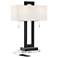 360 Lighting Neil 26" Modern USB Table Lamp with Clear Acrlyic Riser