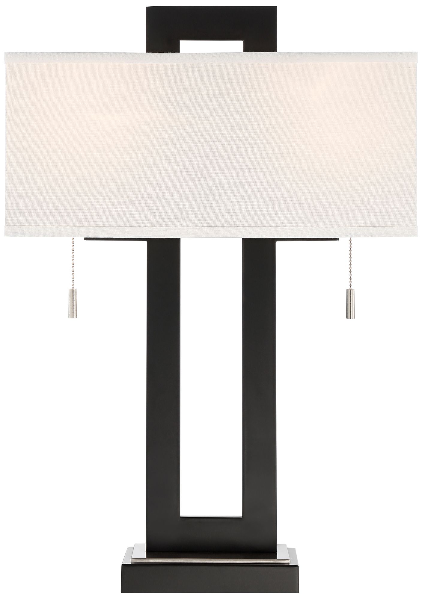 Watch A Video About the 360 Lighting Neil Open Rectangular USB Table Lamp