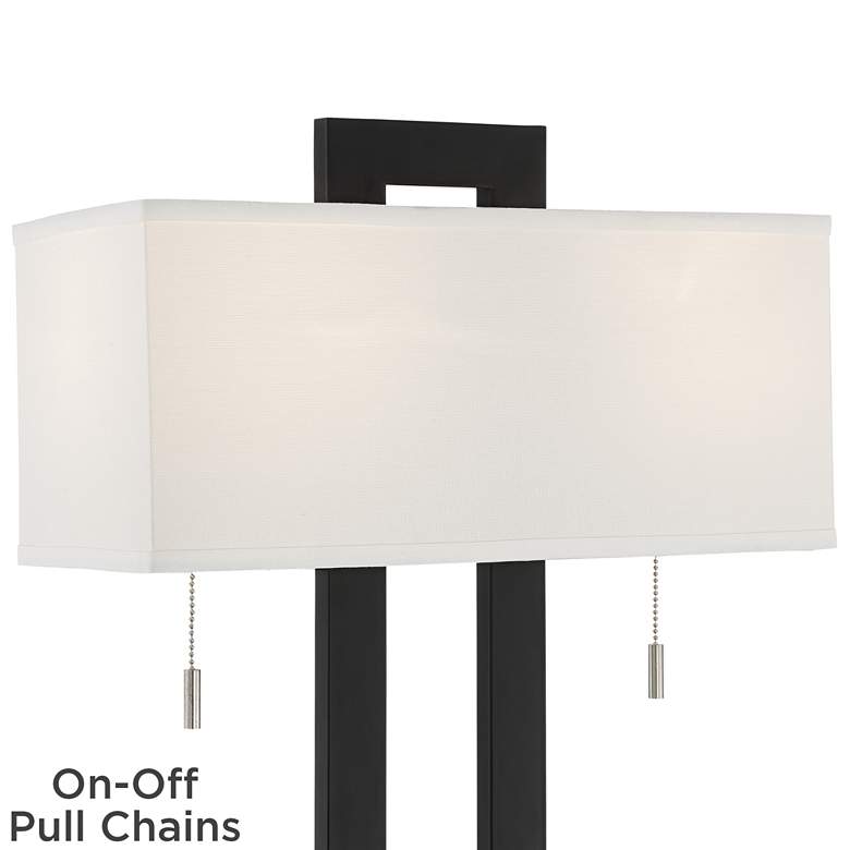 Image 2 360 Lighting Neil 27" Metal USB Table Lamp with Black Marble Riser more views