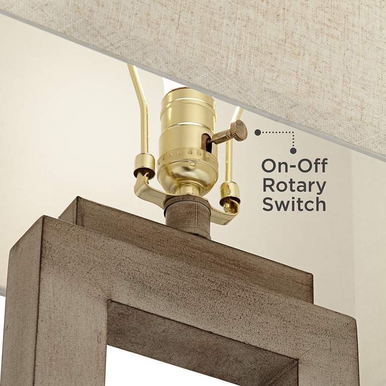 Image 5 360 Lighting Nigel Open Window 30" Sand Finish Modern Table Lamp more views