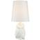 360 Lighting Night Owl 19" High White Ceramic Accent Table Lamp