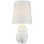 360 Lighting Night Owl 19" High White Ceramic Accent Table Lamp in scene