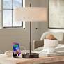 1_360 Lighting Nikola 23 1/2" Bronze Outlet and USB Ports Table Lamp