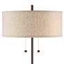 3_360 Lighting Nikola 23 1/2" Bronze Outlet and USB Ports Table Lamp more views