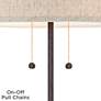 4_360 Lighting Nikola 23 1/2" Bronze Outlet and USB Ports Table Lamp more views