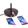 5_360 Lighting Nikola 23 1/2" Bronze Outlet and USB Ports Table Lamp more views
